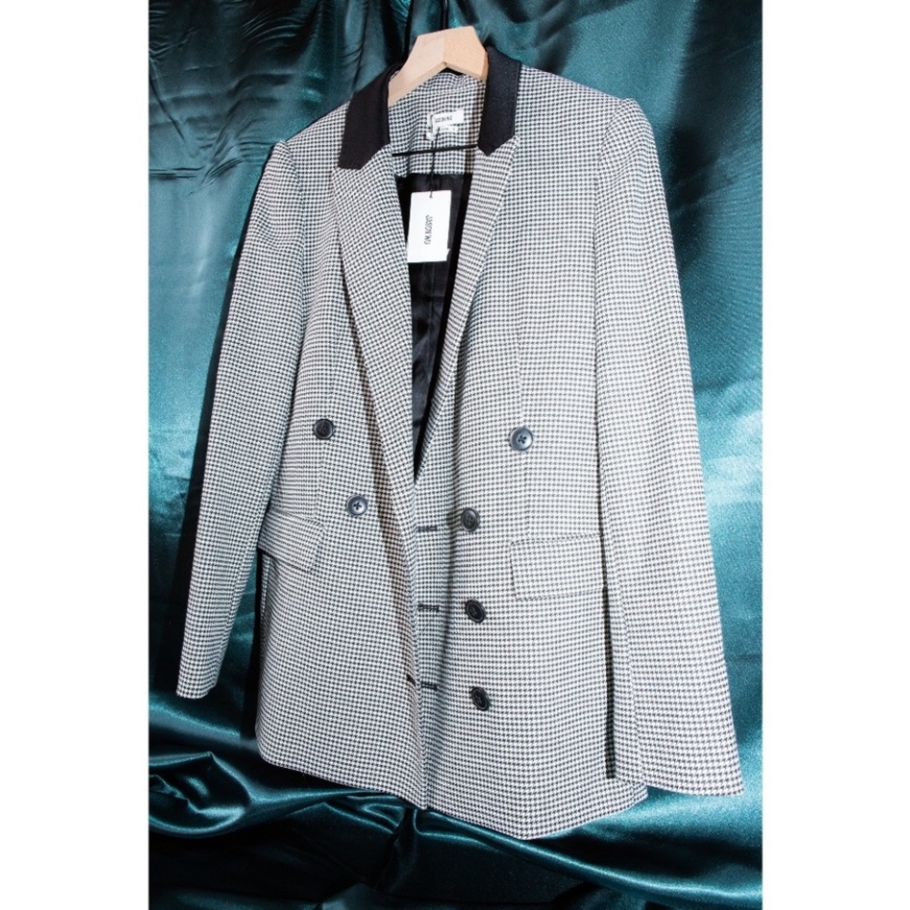 JASON WU houndstooth woven blazer